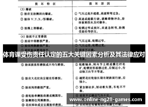 体育课受伤责任认定的五大关键因素分析及其法律应对