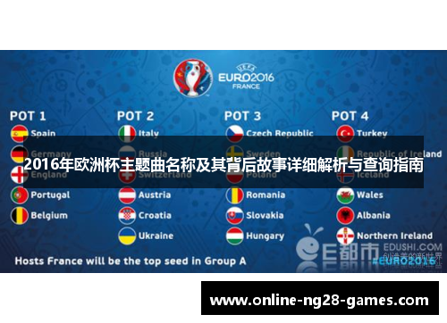 2016年欧洲杯主题曲名称及其背后故事详细解析与查询指南 2016年欧洲杯主题曲名称及其背后故事详细解析与查询指南